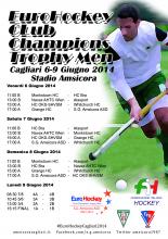 EuroHockey Club Champions Trophy, Cagliari, Men 2014